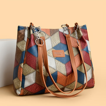 Sac à main vintage pour femmes - Sac fourre-tout en simili cuir