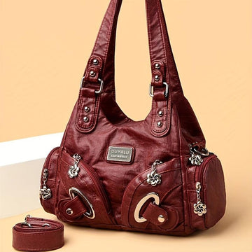 Sac à bandoulière vintage pour femmes avec bandoulière détachable