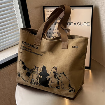 Chic Animal Print Tote Bag for Women