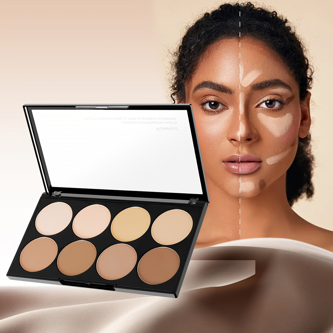 Palette Pro Contour - Kit de 8 Nuances Impermeables