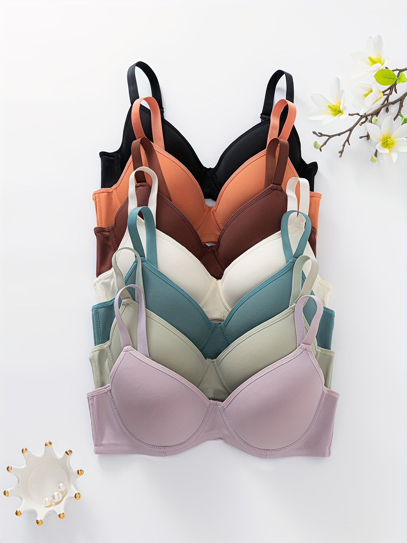 7 Pcs Sexy Push Up Bra Set for Women