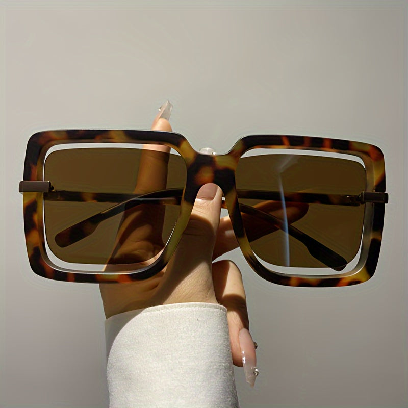 Unisex Rectangular Y2K Fashion Glasses