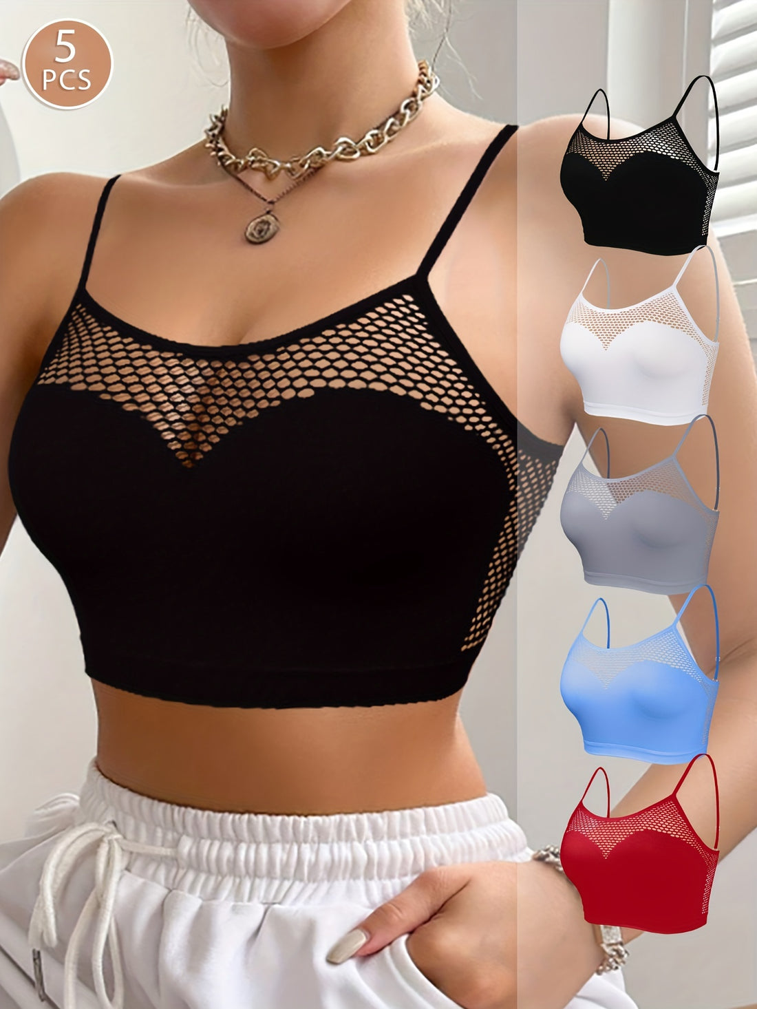 Pack of 5 Sexy Cutout Bras