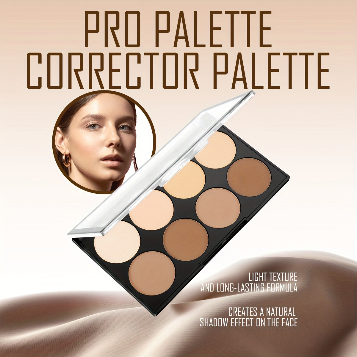 Palette Pro Contour - Kit de 8 Nuances Impermeables