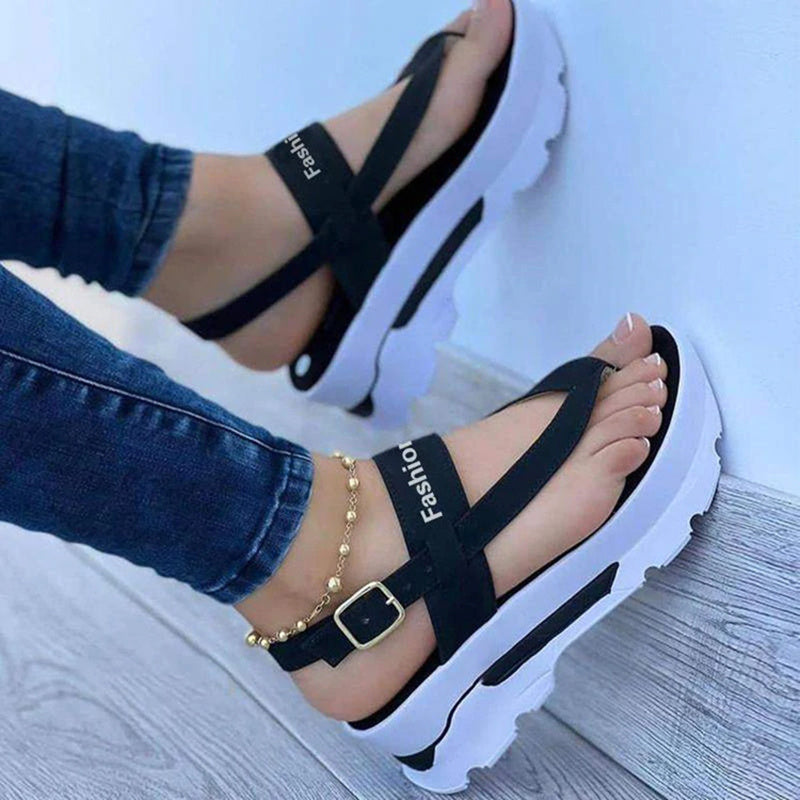 Women's Platform Sandals - Summer Elegance and Comfort