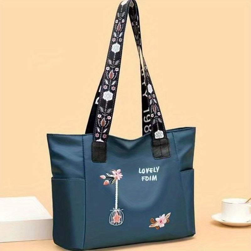 Chic Oxford Fabric Tote Bag for Women - Spacious and Water Resistant