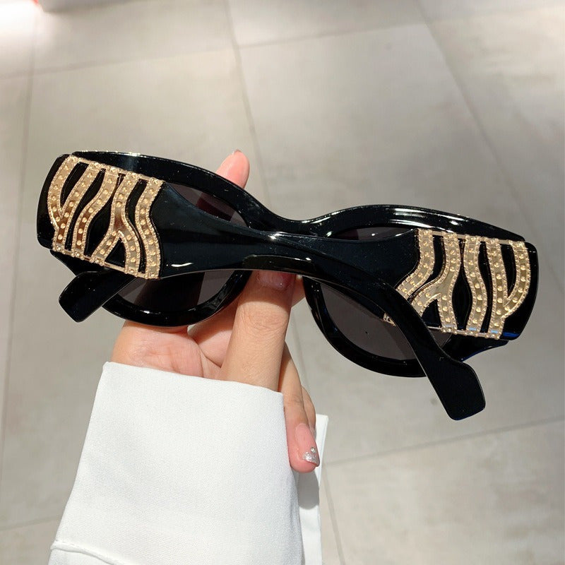 Vintage Oversized Cat Eye Sunglasses for Women