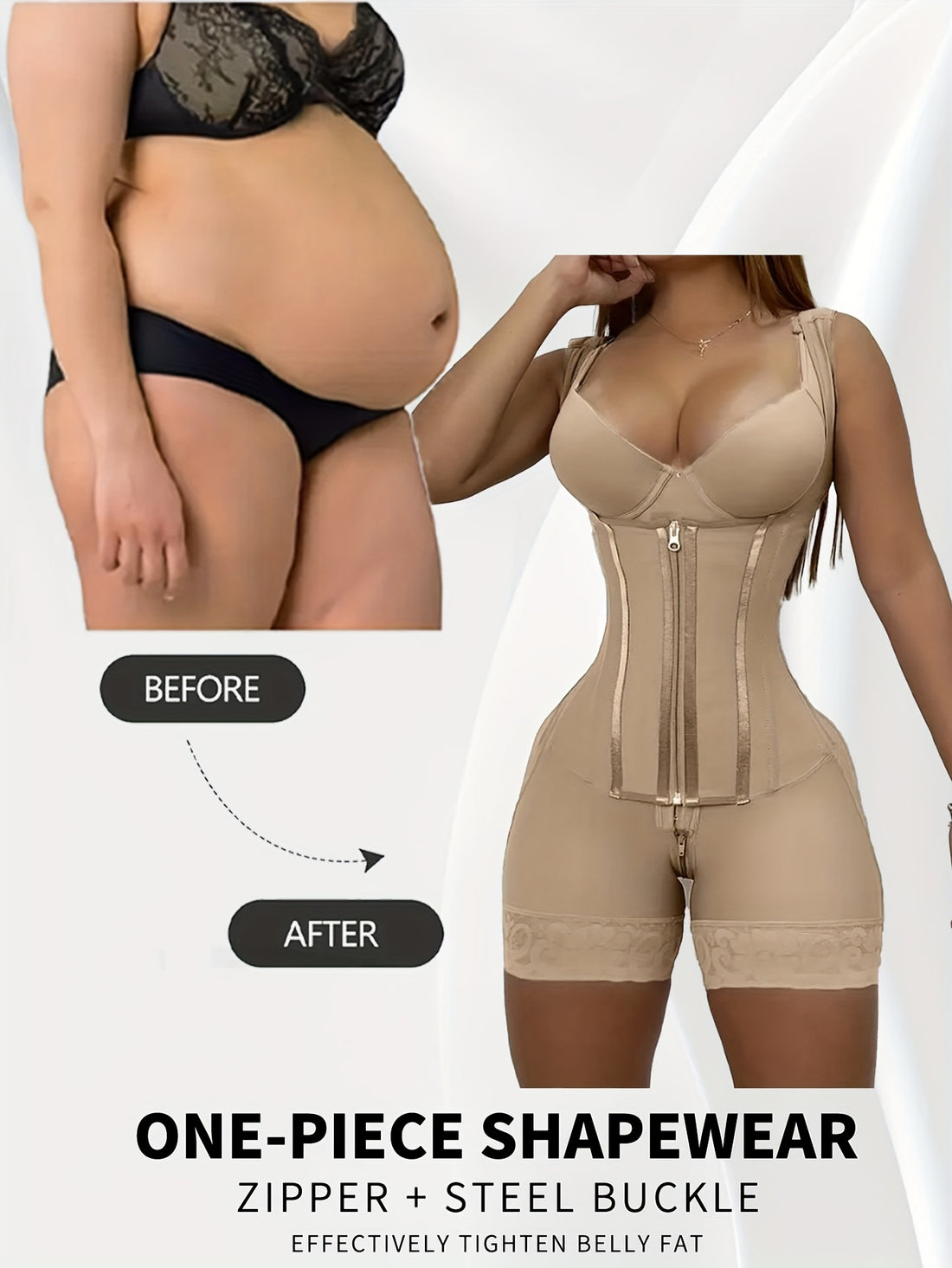 High Waist Tummy Control Girdle - Women's Shapewear Body