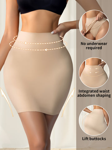 Women's High Waisted Tummy Control Sculpting Skirt