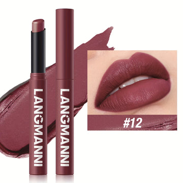 Matte Lipstick 12 Shades - Long-Lasting and Comfortable