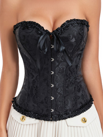 Corset Bustier Femmes avec Détail en Ruban