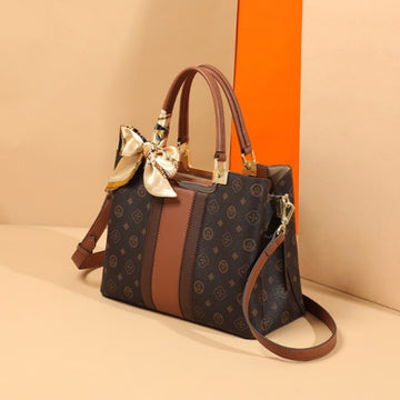 Genuine Leather Tote Bag with Bow Detail - Elegance and Practicality for Women