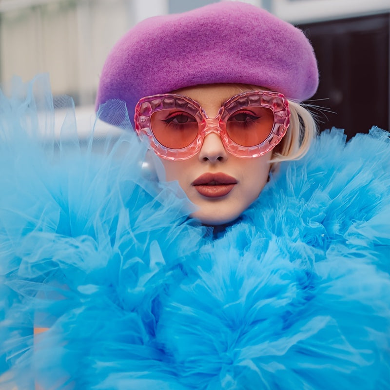 Lunettes de Chat à la Mode pour Femmes - Polycarbonate Anti-Reflet