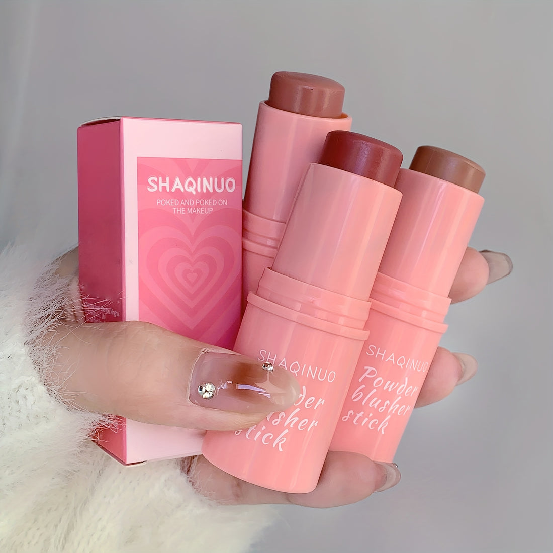 Ensemble de 3 Blush Sticks Multifonctionnels - Teint Éclatant