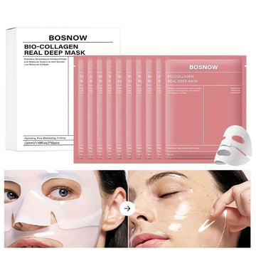 Organic Collagen Moisturizing Mask - 10pcs