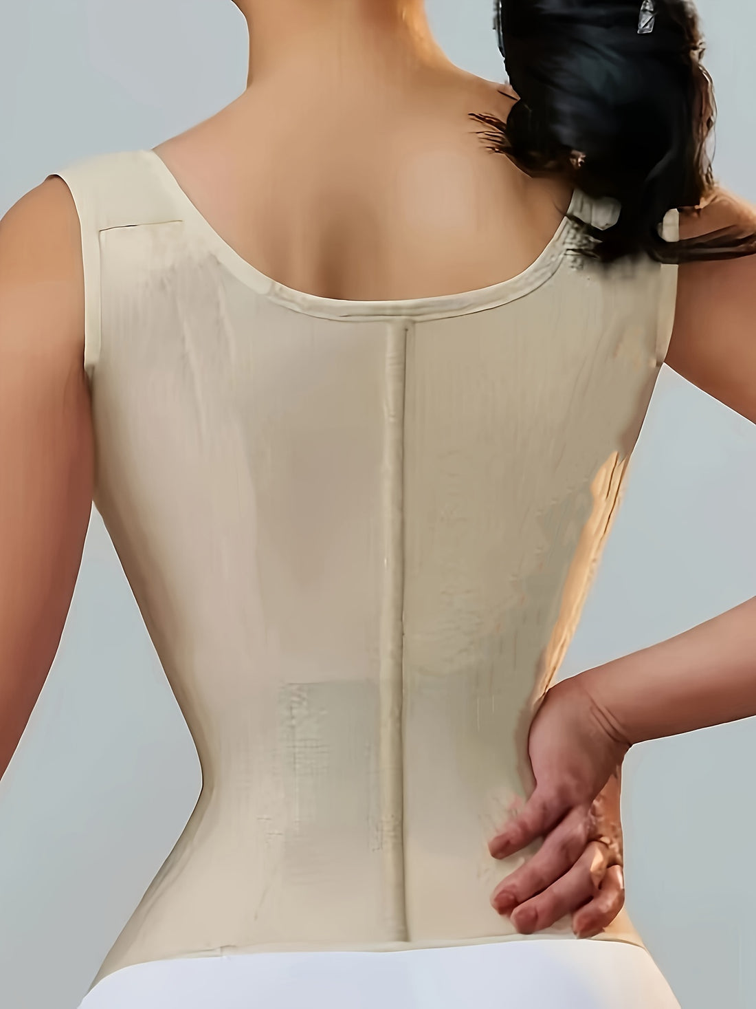 Elegant Polyester Corset with Chain Details