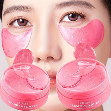 Masque Hydra-Gel à la Rose - 120pcs pour un Regard Éclatant