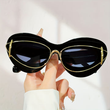 Oval Mirrored Sunglasses - Unisex