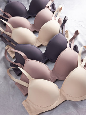 Invisible Comfort Push-Up Bra 6 pieces