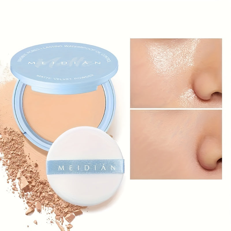 Poudre Pressée Veloutée MEIDIAN - Fond de Teint Waterproof