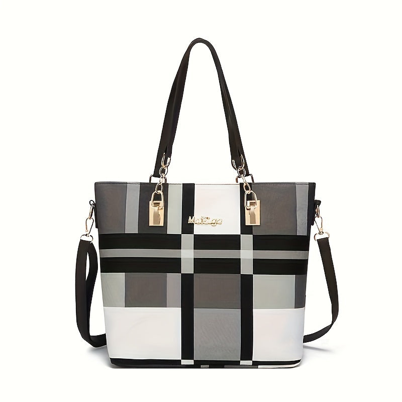 MICHELSON Women's Plaid Handbag - Stylish and Versatile