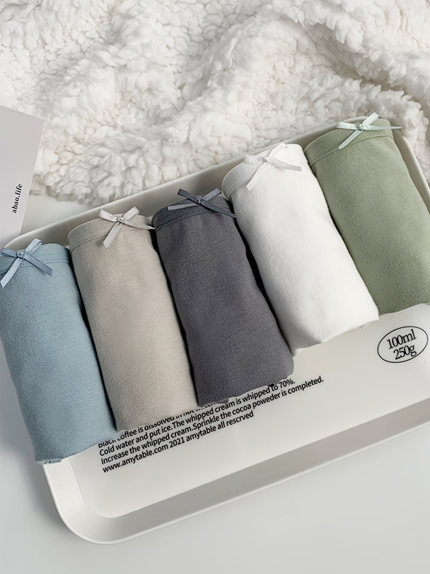 5-Pack Morandi Cotton Panties for Women