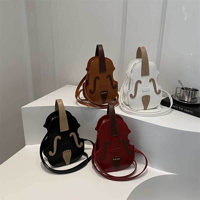 Violin Shaped Shoulder Bag for Women