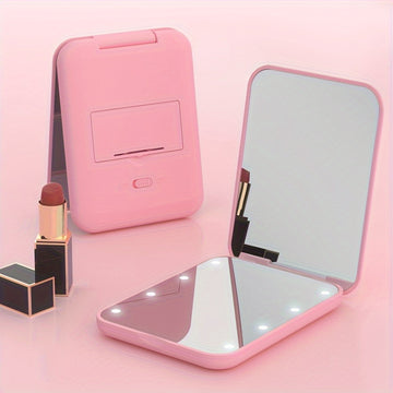 1X/3X Pocket LED Makeup Mirror