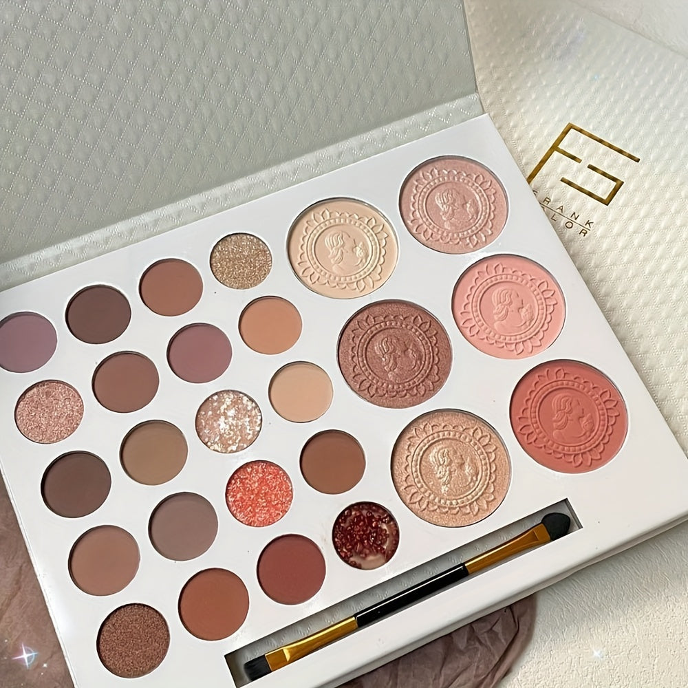 Palette de Maquillage 26 Couleurs - Ombres, Paillettes et Blush