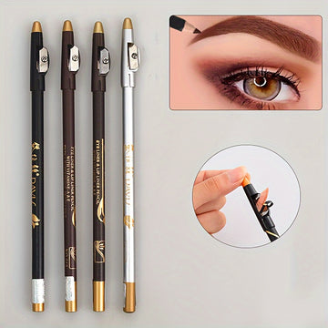 Waterproof Eyebrow Pencil and Eyeliner with Sharpener