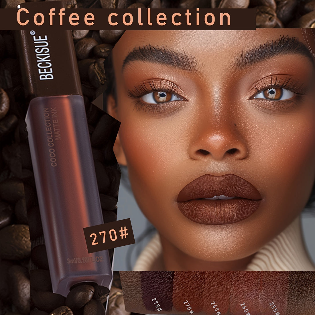 Coffee Nude Matte Velvet Lipstick Set