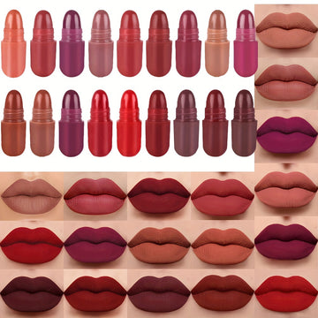 Set of 18 Colored Lipstick Capsules