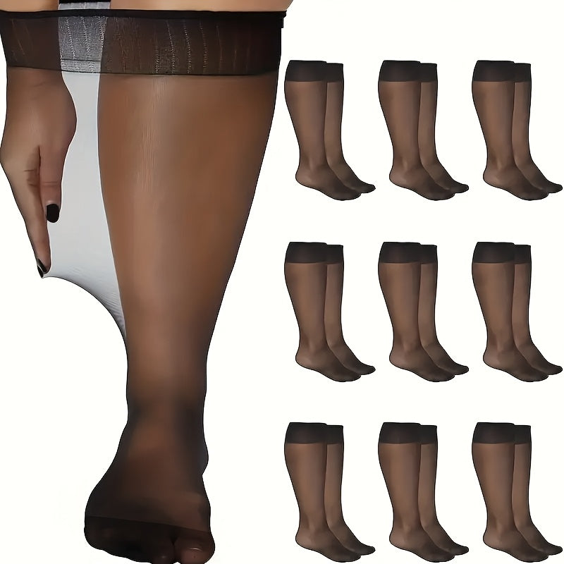 Women's Mid-Calf Socks - 3/6/9 Pairs Stylish