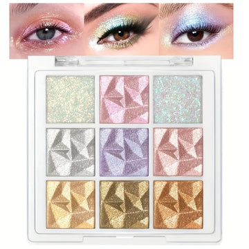 Nine Color Eyeshadow Palette - Shimmering Effects