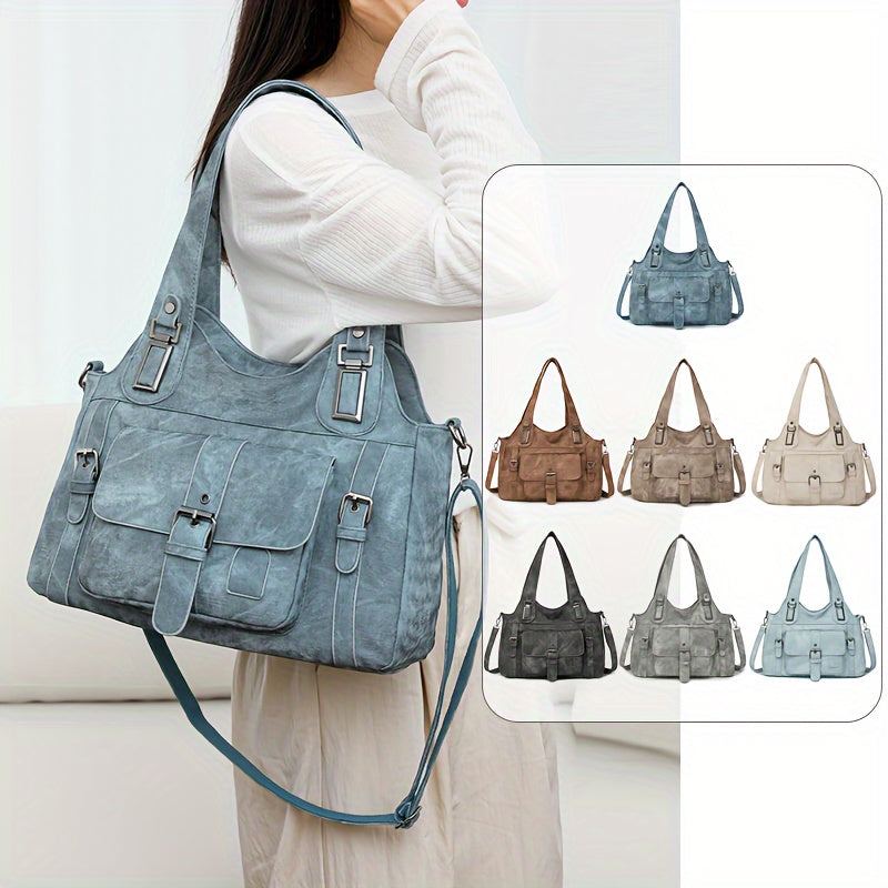 Vintage Tote Bag for Women with Detachable Shoulder Strap