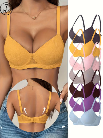 Sexy and Comfortable Push-Up Bra - 7 Piece Set