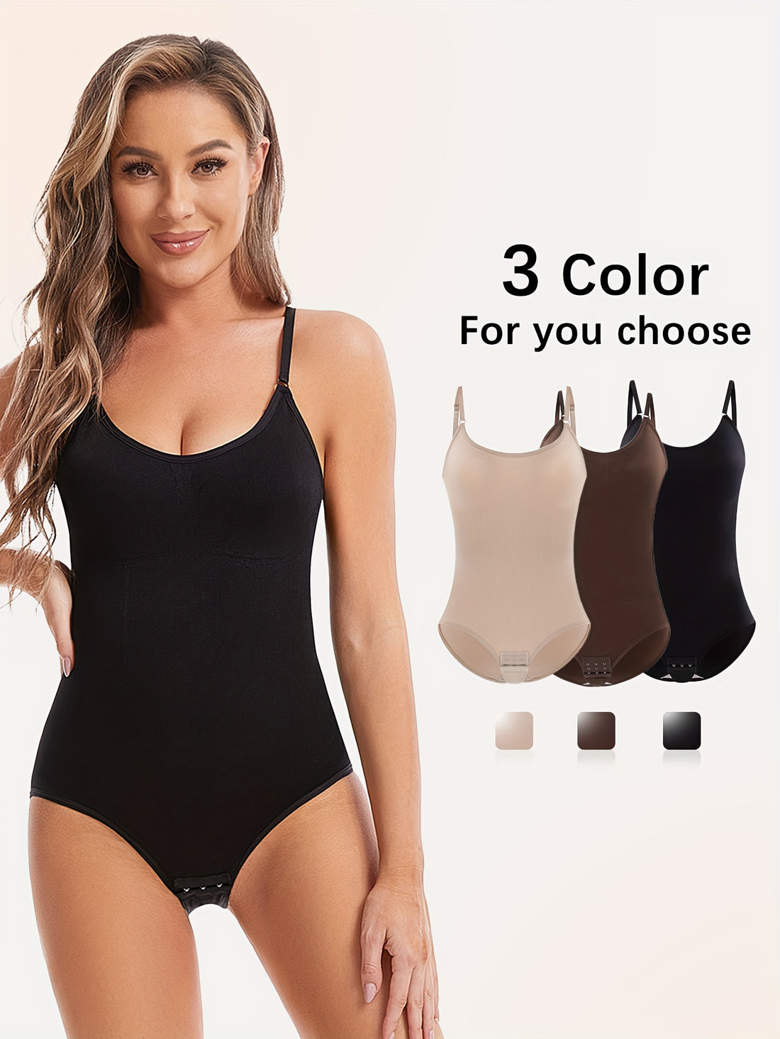 Ensemble de 3 Bodysuits Élastiques pour Femmes