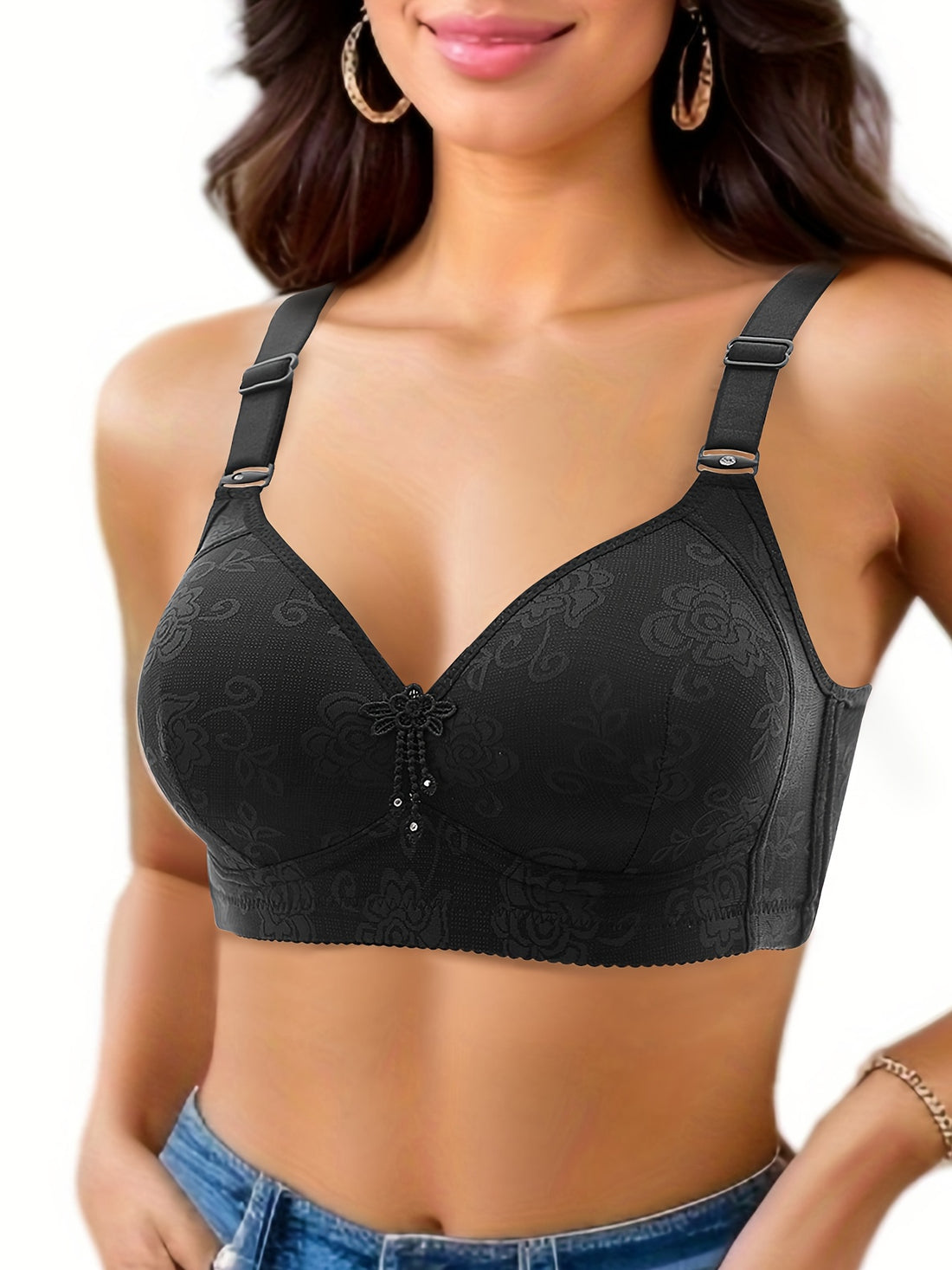 4-piece sexy and comfortable fringed seamless bra