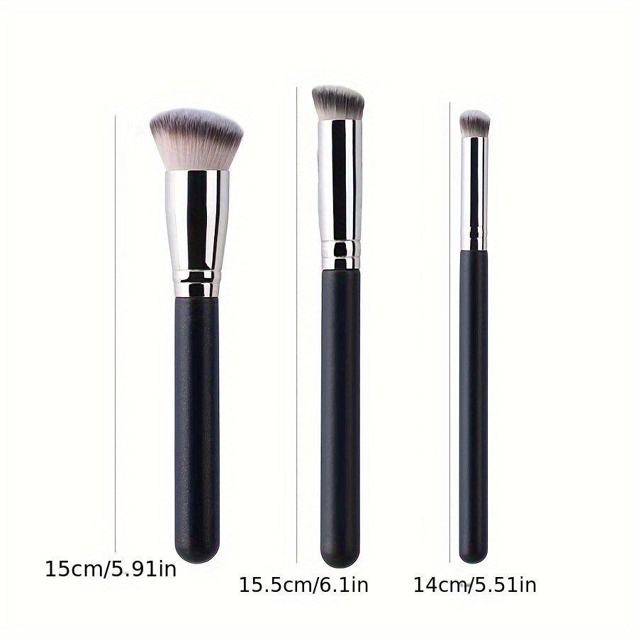 Magic Wand Makeup Brush Set - 3 Pieces