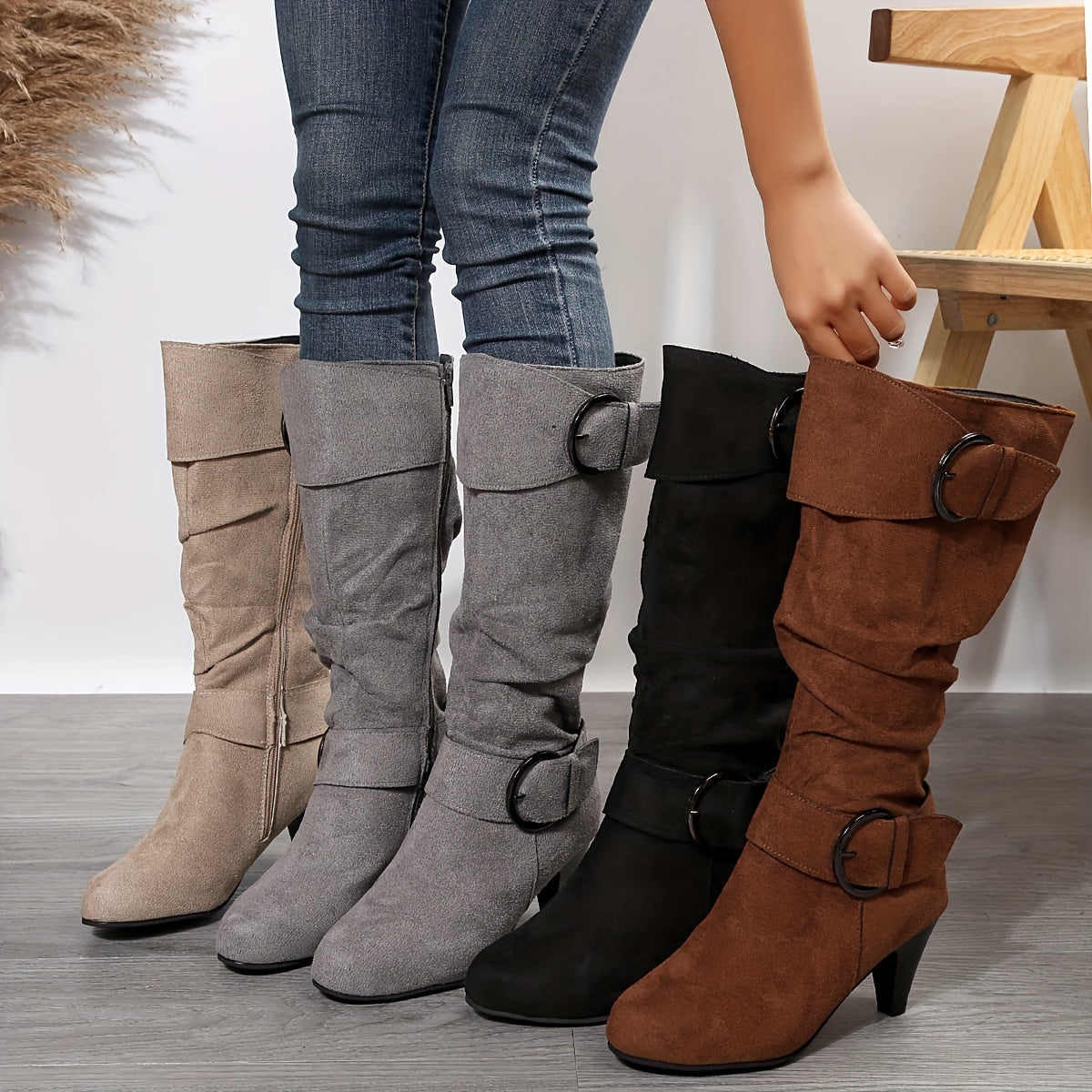 Women's Casual High Heel Boots