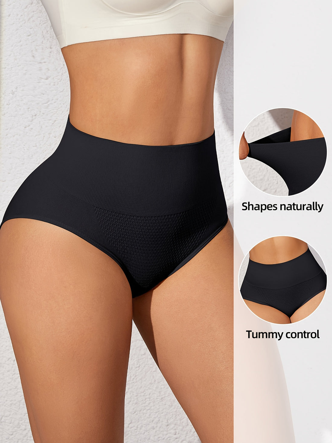 NADIA GO Women's High Waist Tummy Control Panties