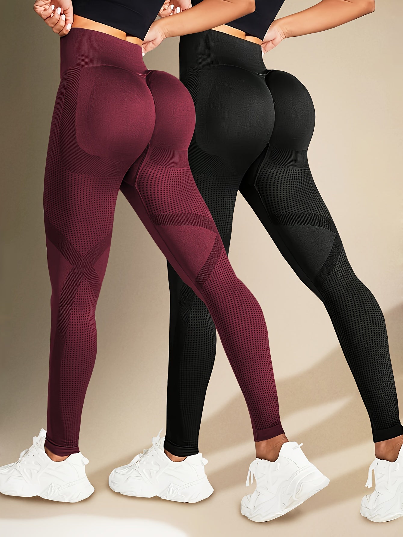 High Elastic Fitness Leggings - Abdominal Control