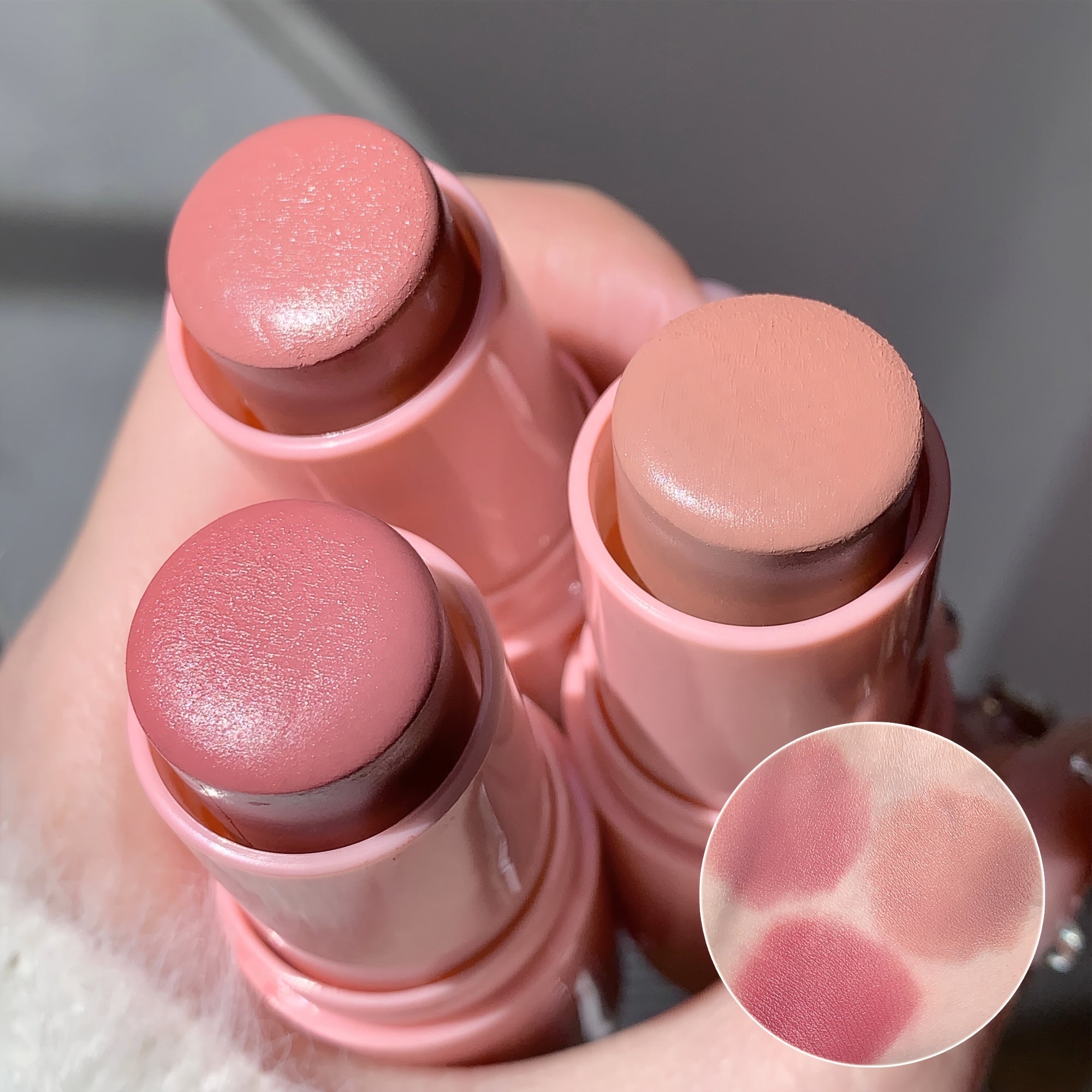 Set of 3 Smooth and Buildable Blush Sticks