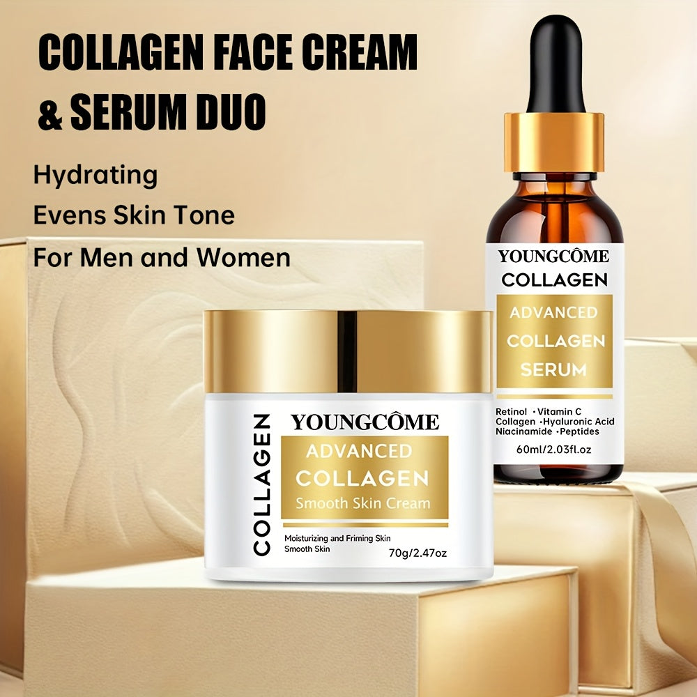 YOUNGCOME Crème et Essence Hydratante au Collagène