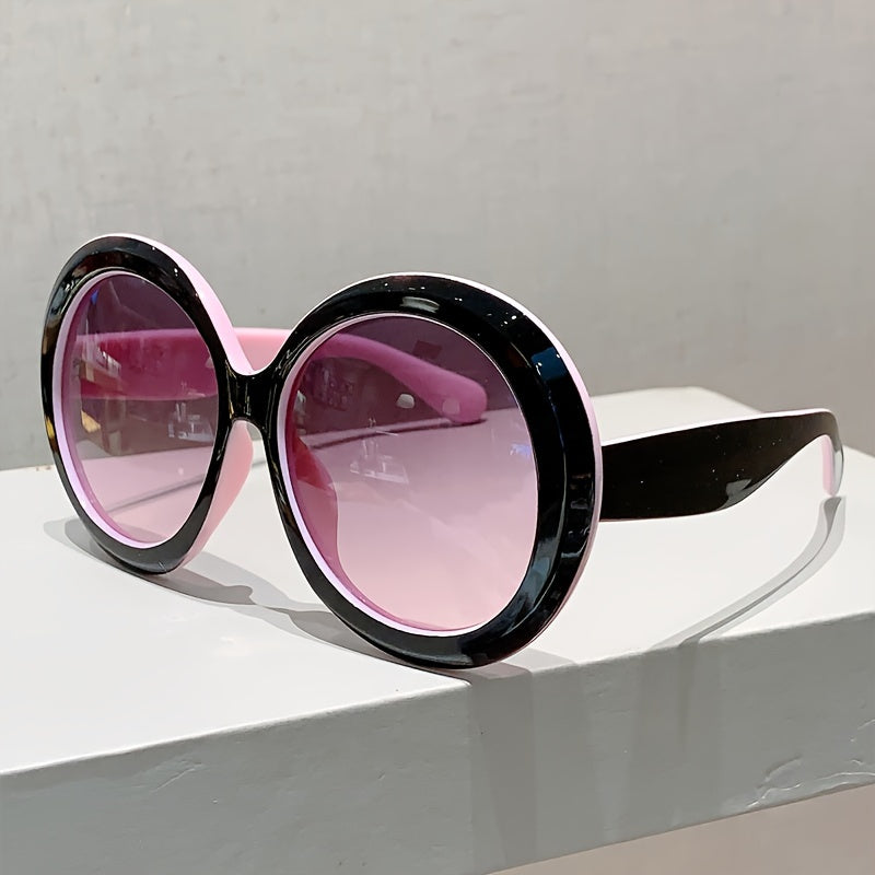 Large Frame Round Fashion Glasses for Women and Men