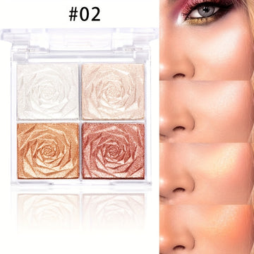 Four-Color Shimmer Makeup Palette