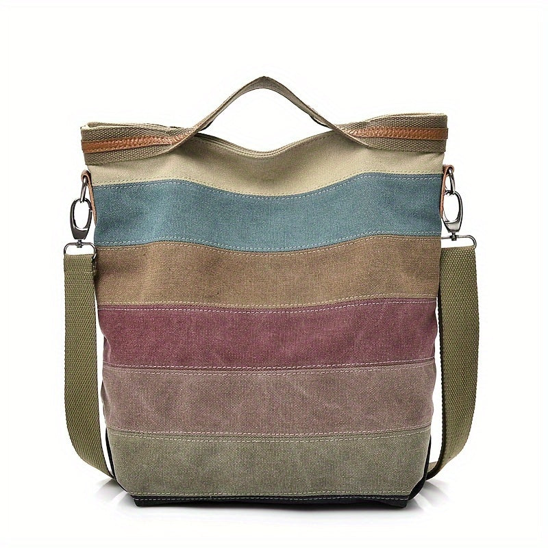 Sac Tote Casual Femme RUYIHUANG - Grande Capacité, Design Colorblock