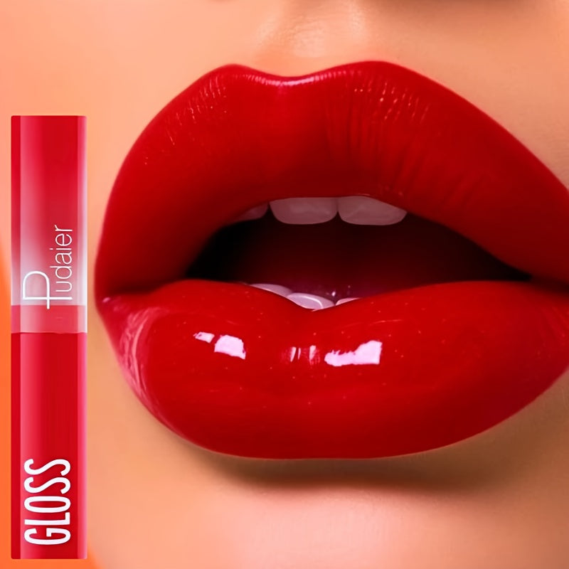 Waterproof Moisturizing Lipstick with Mirror and Plumping Effect