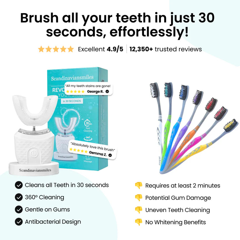 KaisoTech U-Shaped Electric Toothbrush with Soundwave Technology