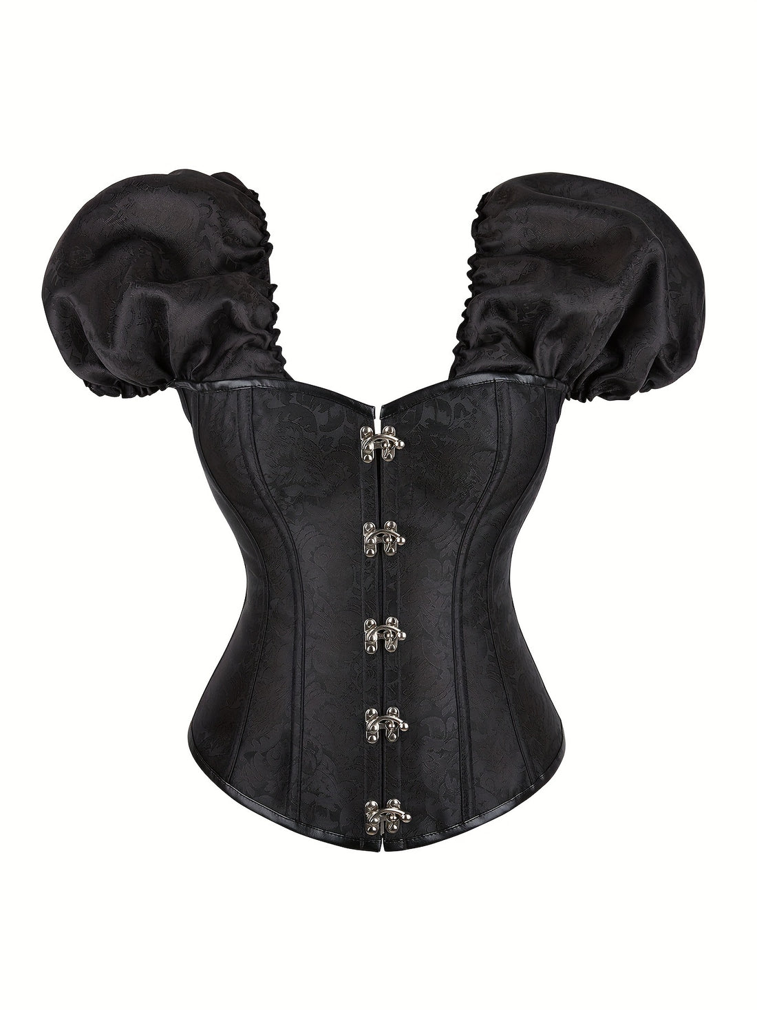 Gothic Punk Corset with Lantern Sleeves